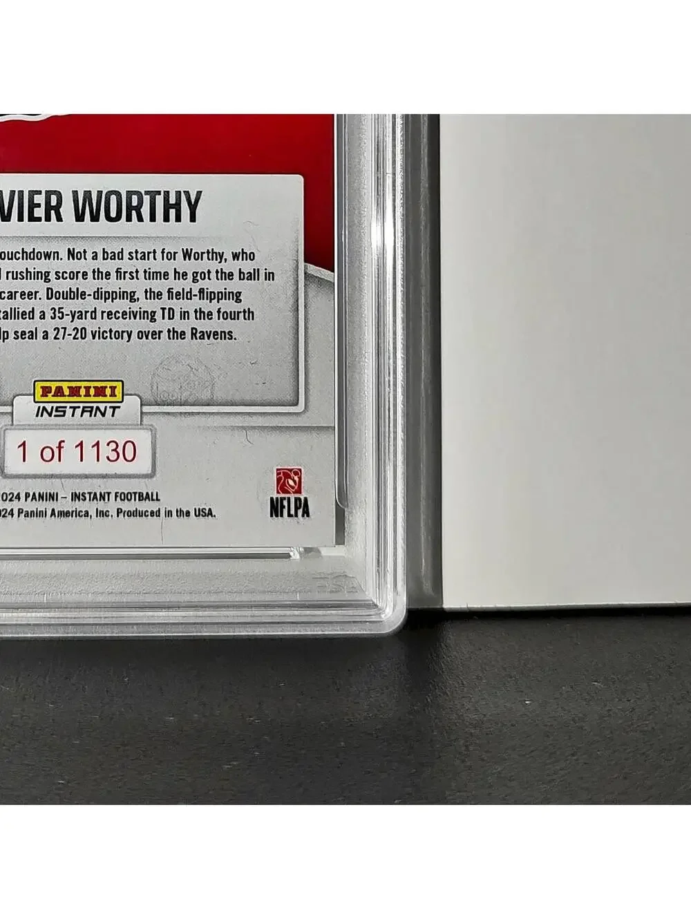 Xavier Worthy Rookie 2024 Panini Instant NFL #23 PSA 10 Gem Mint